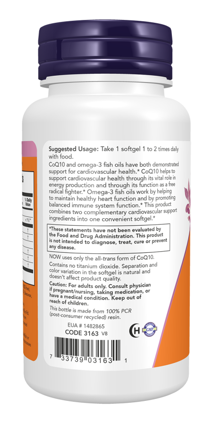 CoQ10 60 mg + Fish Oil Softgels - Image 3