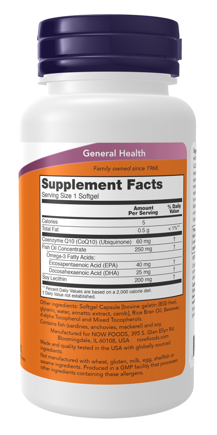 CoQ10 60 mg + Fish Oil Softgels - Image 2
