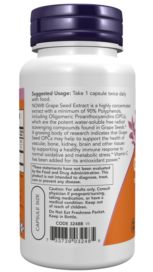 Grape Seed 100 mg Veg Capsules - Image 3