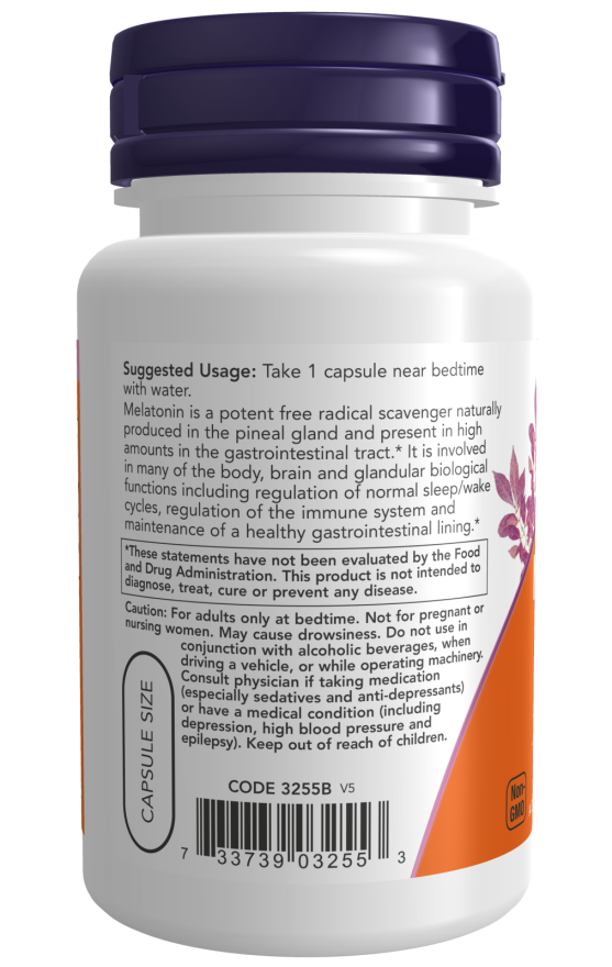Melatonin 3 mg Veg Capsules - Image 3