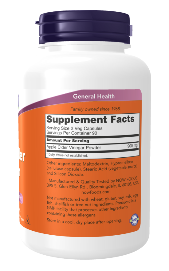 Apple Cider Vinegar 450 mg Veg Capsules - Image 2