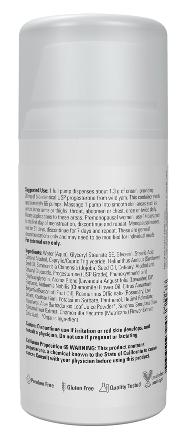 Progesterone from Wild Yam with Lavender Balancing Skin Cream - Image 2