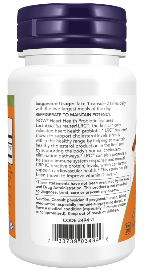 Clinical Heart Health Probiotic Veg Capsules - Image 3