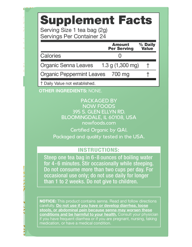 Senna Mint Tea, Organic - Image 2