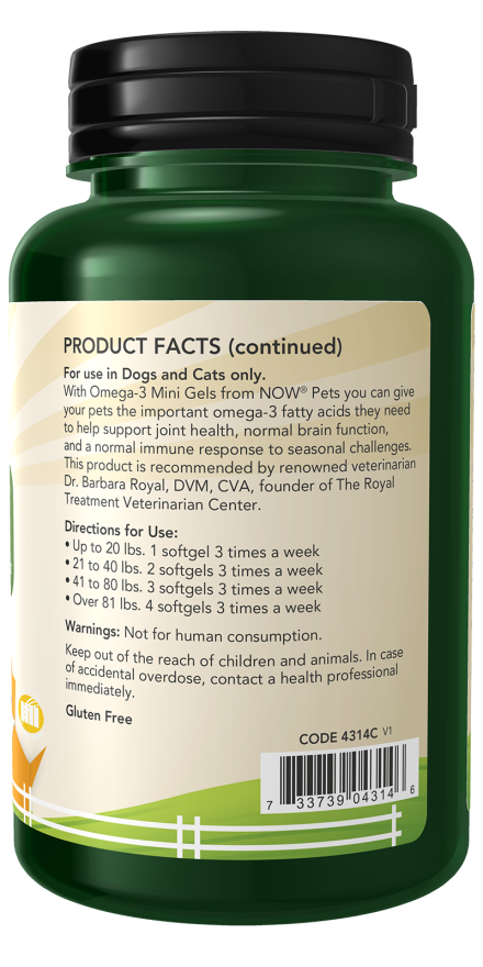 Omega-3 Mini Gels Softgels for Dogs & Cats - Image 2