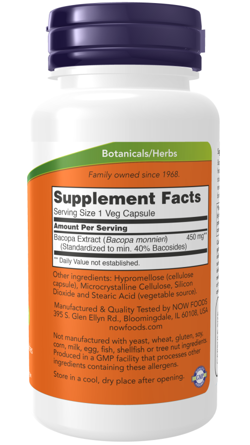 Bacopa Extract 450 mg Veg Capsules - Image 2