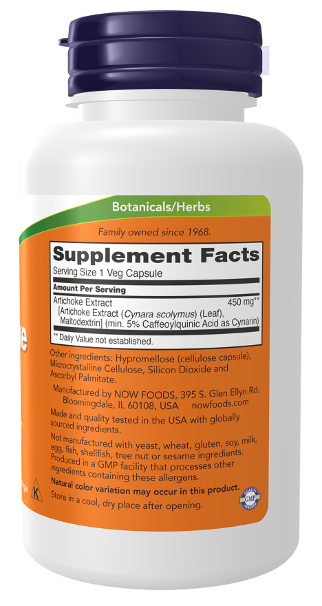 Artichoke Extract 450 mg Veg Capsules - Image 2