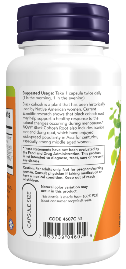 Black Cohosh Root 80 mg Veg Capsules - Image 3