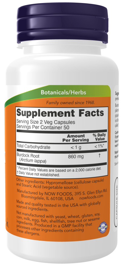 Burdock Root 430 mg Veg Capsules - Image 2