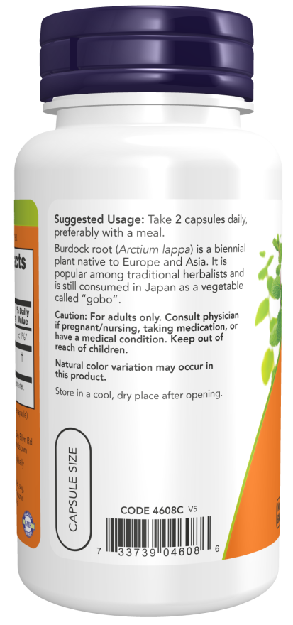 Burdock Root 430 mg Veg Capsules - Image 3