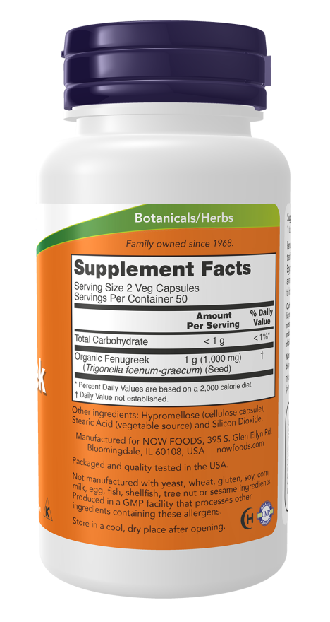 Fenugreek 500 mg Veg Capsules - Image 2