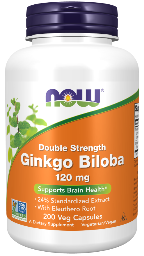 Ginkgo Biloba, Double Strength 120 mg Veg Capsules - Image 5