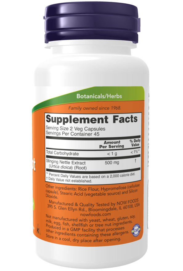 Stinging Nettle Root Extract 250 mg Veg Capsules - Image 2