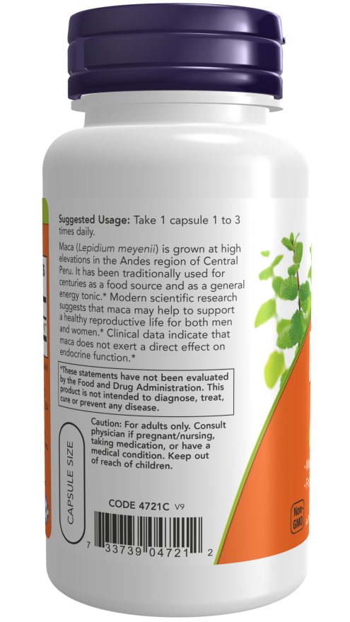 Maca 500 mg Veg Capsules - Image 3