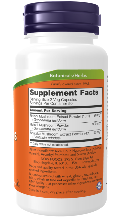 Rei-Shi Mushrooms 270 mg Veg Capsules - Image 2