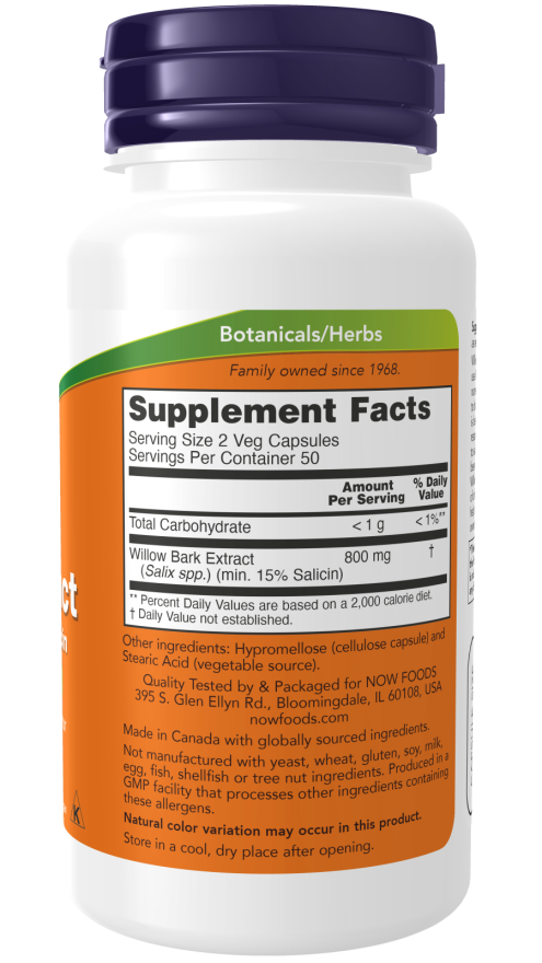 Willow Bark Extract 400 mg Veg Capsules - Image 2