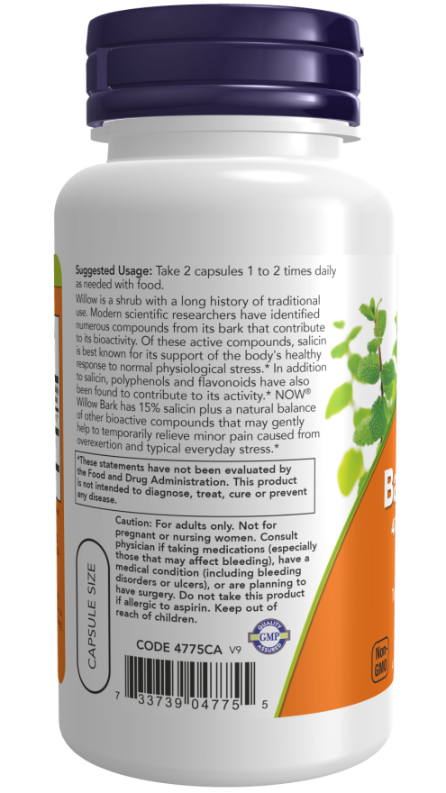 Willow Bark Extract 400 mg Veg Capsules - Image 3