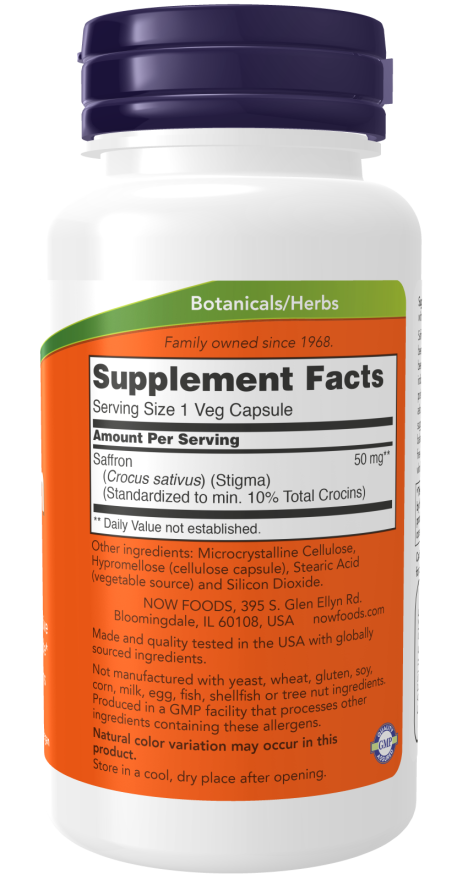 Saffron 50 mg Veg Capsules - Image 2