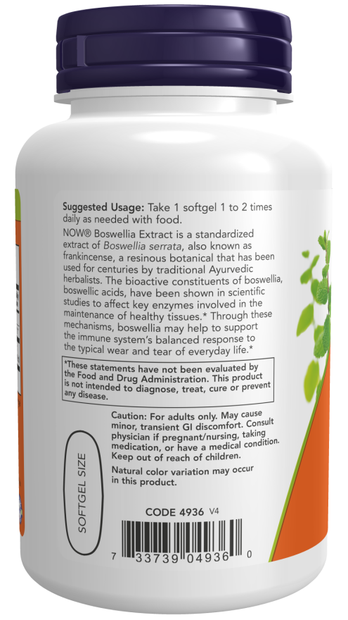 Boswellia Extract 500 mg Softgels - Image 3