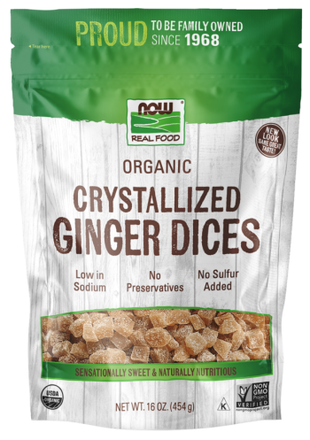 Ginger Dices, Crystallized & Organic