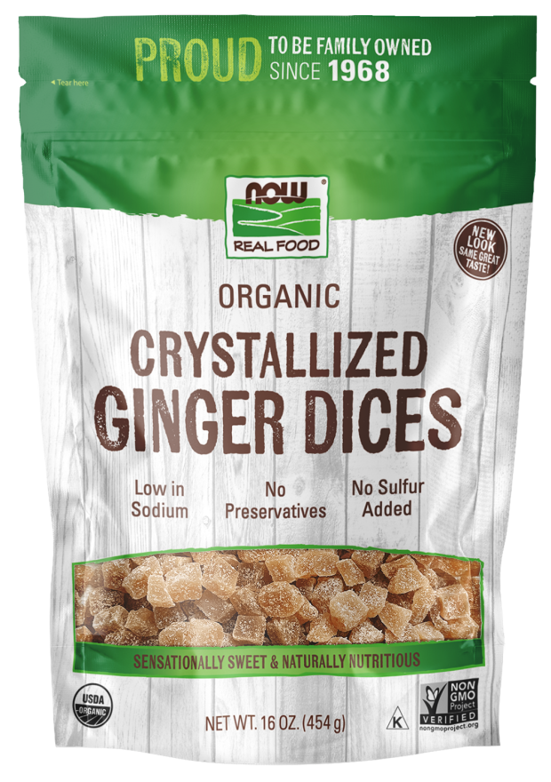 Ginger Dices, Crystallized & Organic