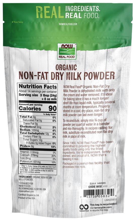 Non-Fat Dry Milk Powder, Organic - Image 2