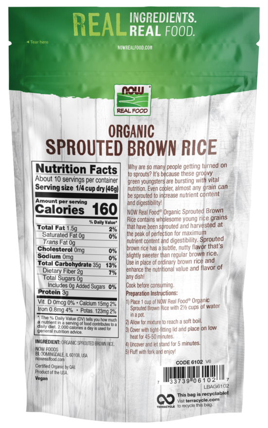 Sprouted Brown Rice, Organic - Image 2
