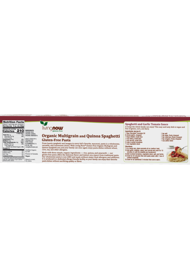 Quinoa Spaghetti Pasta, Organic - Image 2