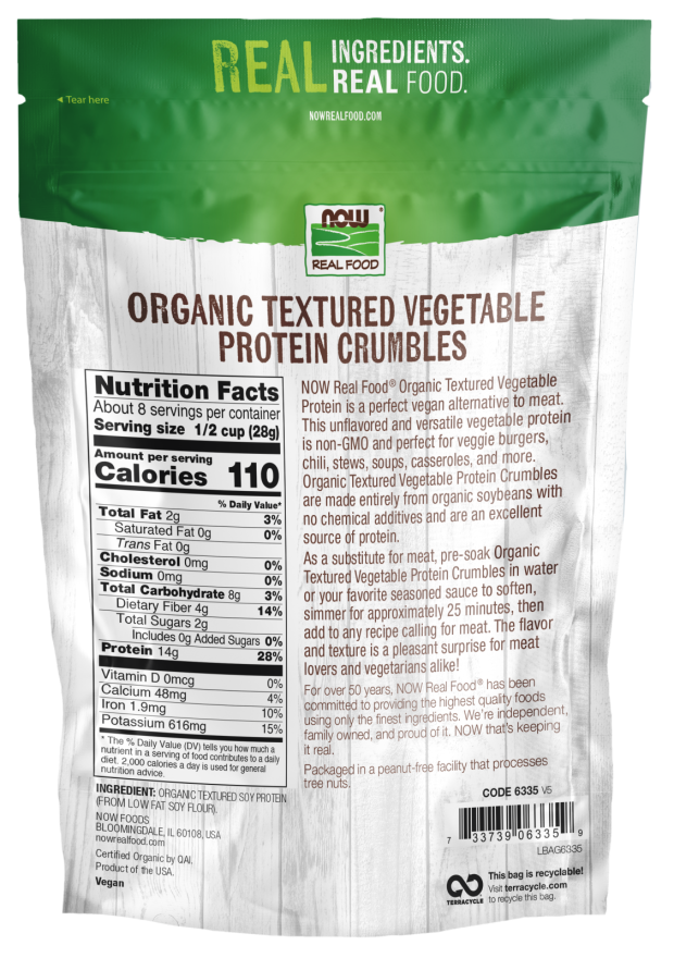 Textured Vegetable Protein Crumbles, Organic - Image 2