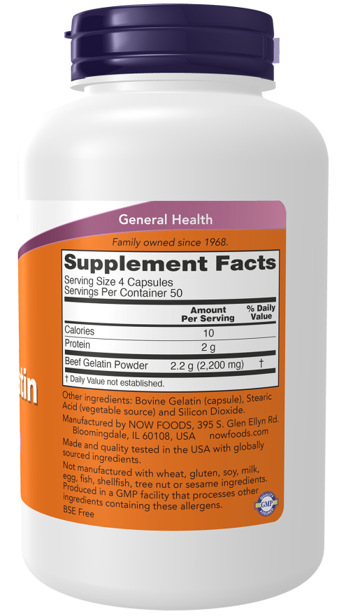 Beef Gelatin 550 mg Capsules - Image 2
