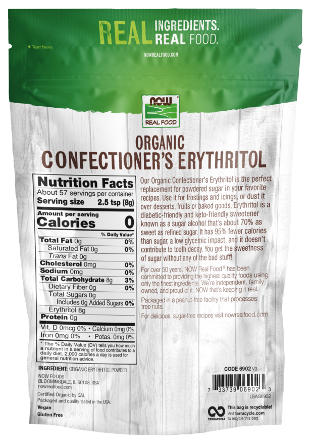 Confectioner's Erythritol, Organic Powder - Image 2