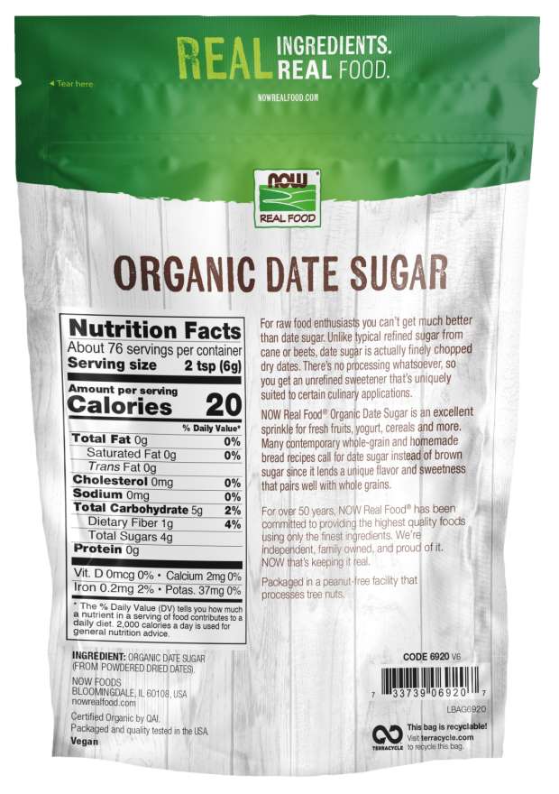 Date Sugar, Organic - Image 2