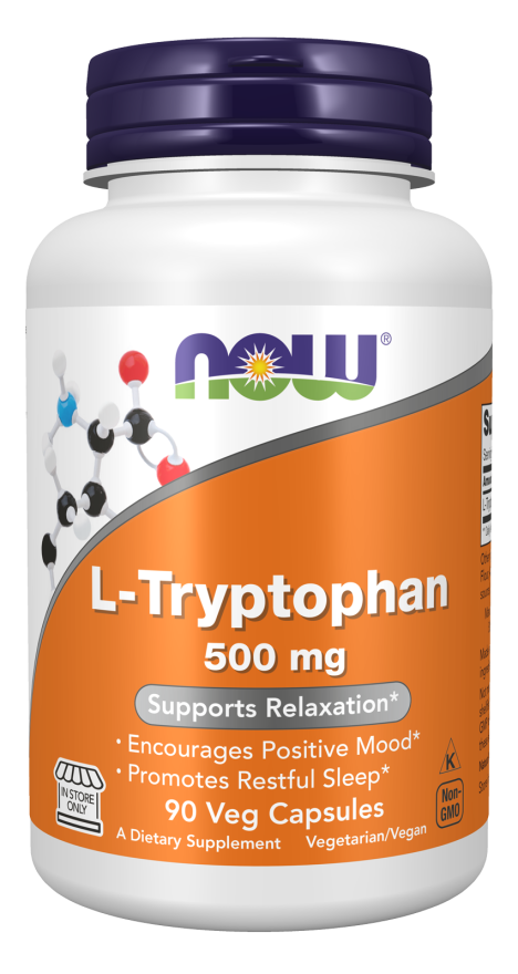 L-Tryptophan 500 mg Veg Capsules - Image 4