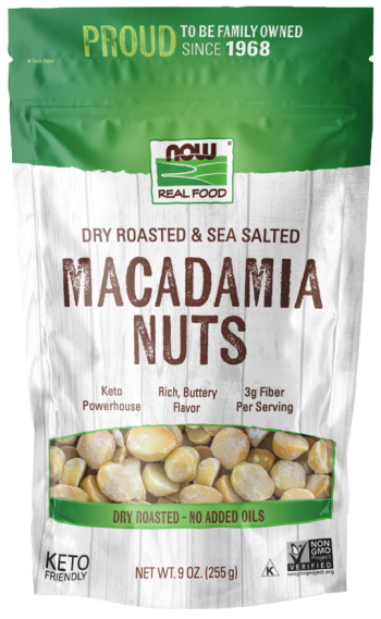 Macadamia Nuts, Dry Roasted & Sea Salted