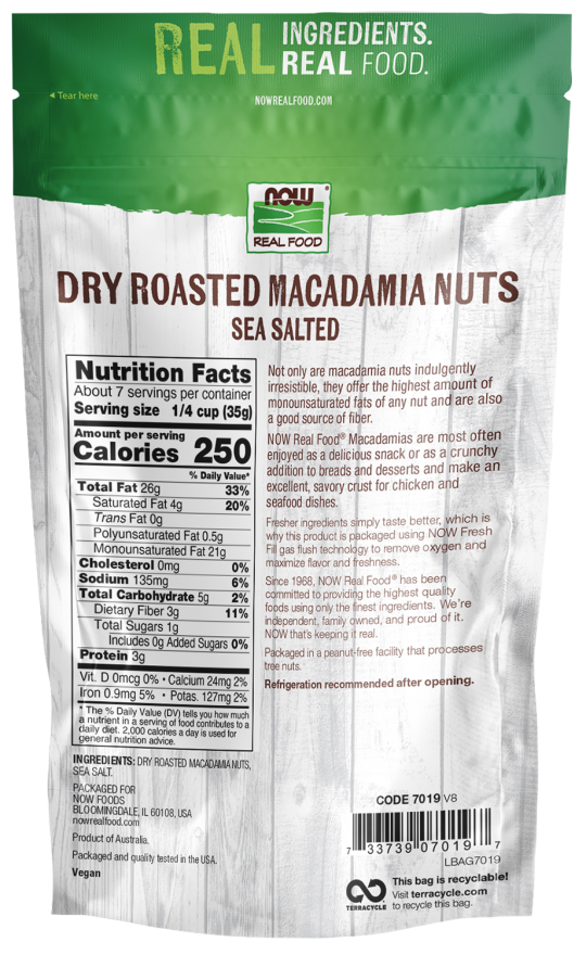 Macadamia Nuts, Dry Roasted & Sea Salted - Image 2