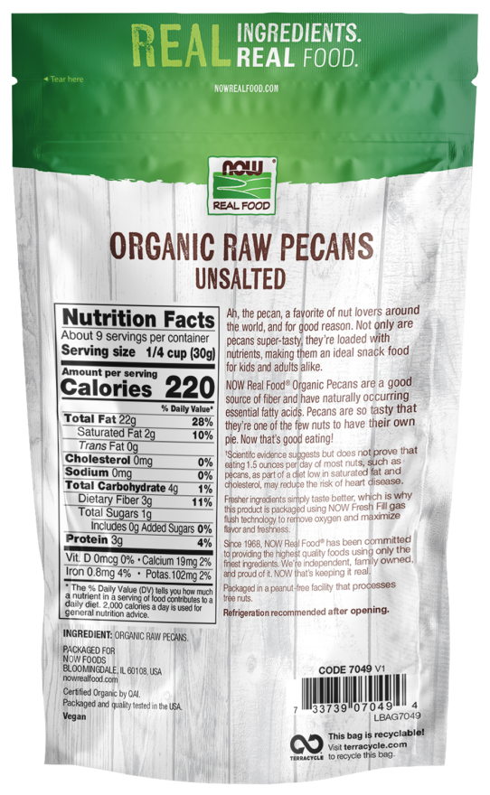 Pecans, Organic, Raw & Unsalted - Image 2