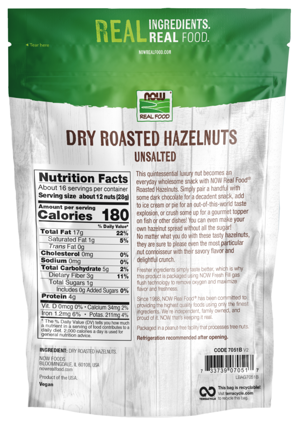Hazelnuts, Dry Roasted & Unsalted - Image 2