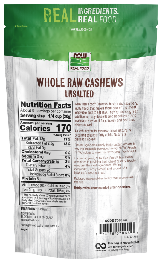 Cashews, Whole, Raw & Unsalted - Image 2