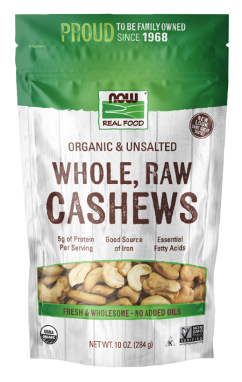 Cashews, Organic, Whole, Raw & Unsalted