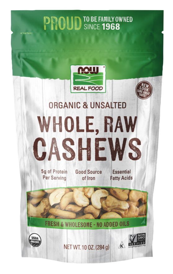 Cashews, Organic, Whole, Raw & Unsalted