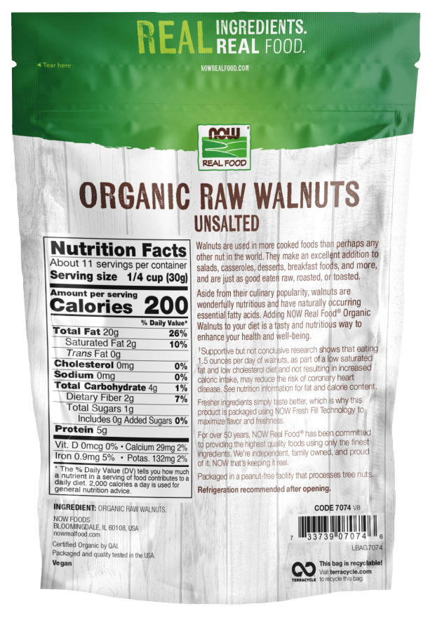 Walnuts, Organic, Raw & Unsalted - Image 2