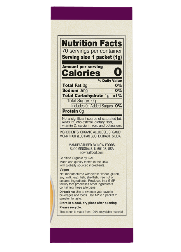 Monk Fruit with Allulose, Organic Packets - Image 2