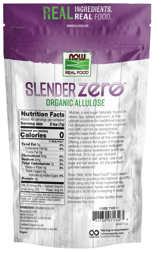 Slender Zero™ Allulose, Organic Powder - Image 2