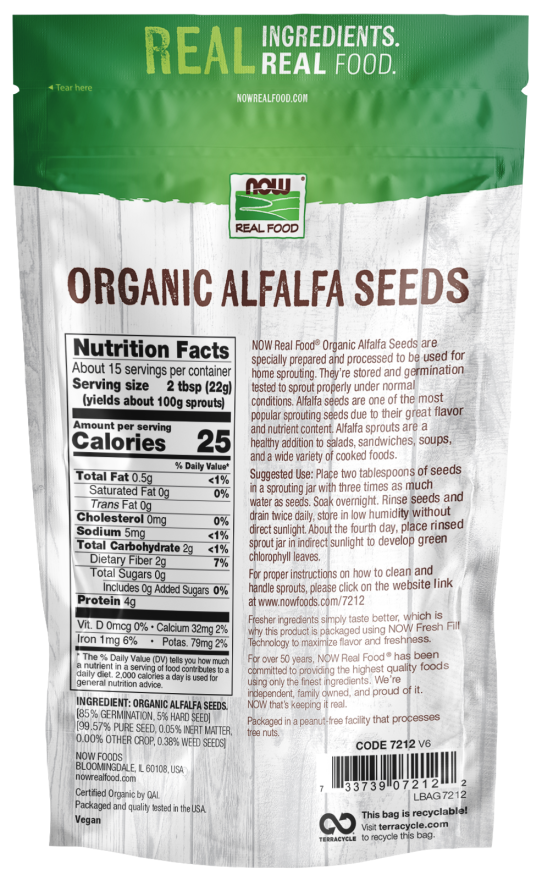 Alfalfa Seeds, Organic - Image 2
