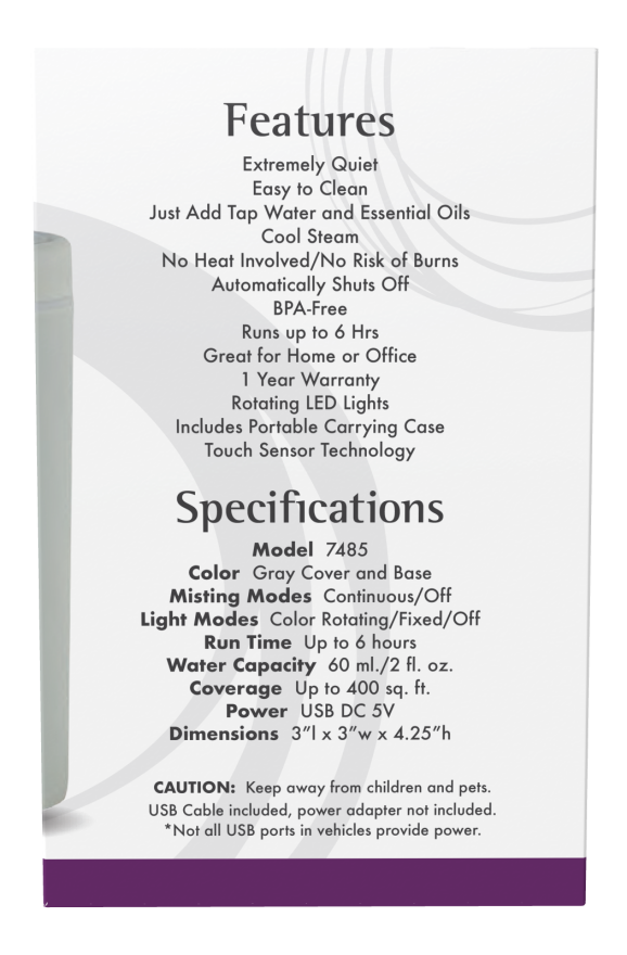 Portable USB Ultrasonic Oil Diffuser - Image 3