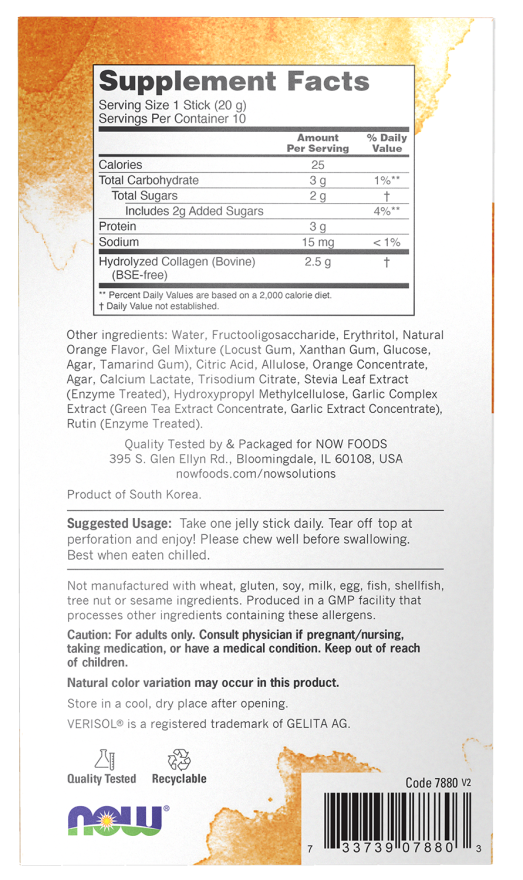 Collagen Jelly Beauty Complex, Sweet Orange Jelly Sticks - Image 3