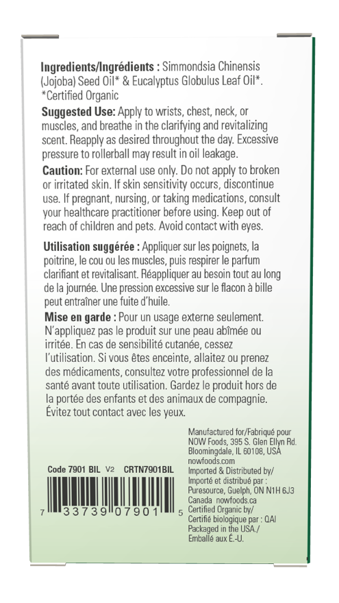 Eucalyptus Essential Oil Blend, Organic Roll-On - Image 2