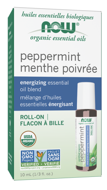 Peppermint Essential Oil Blend, Organic Roll-On