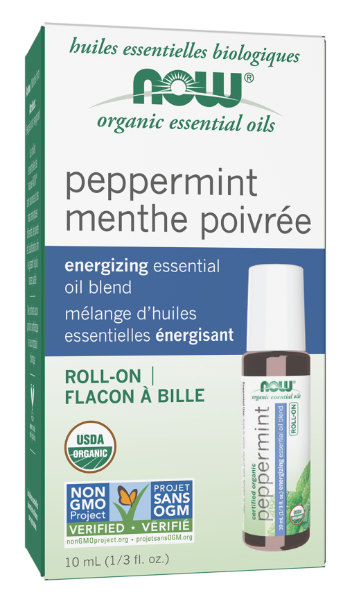 Peppermint Essential Oil Blend, Organic Roll-On