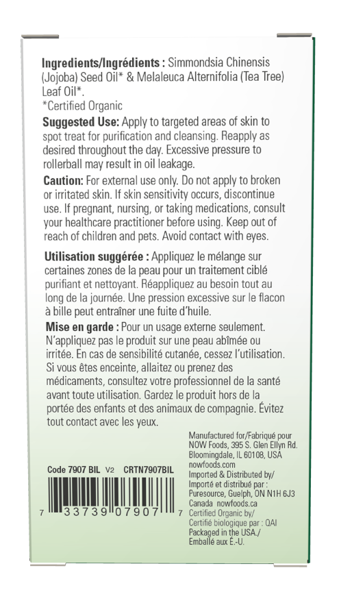 Tea Tree Essential Oil Blend, Organic Roll-On - Image 2